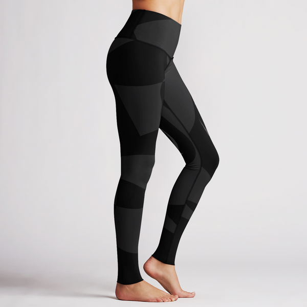 Aum Black Grey Reversible High Waist Reversible Legging – Sunia Yoga