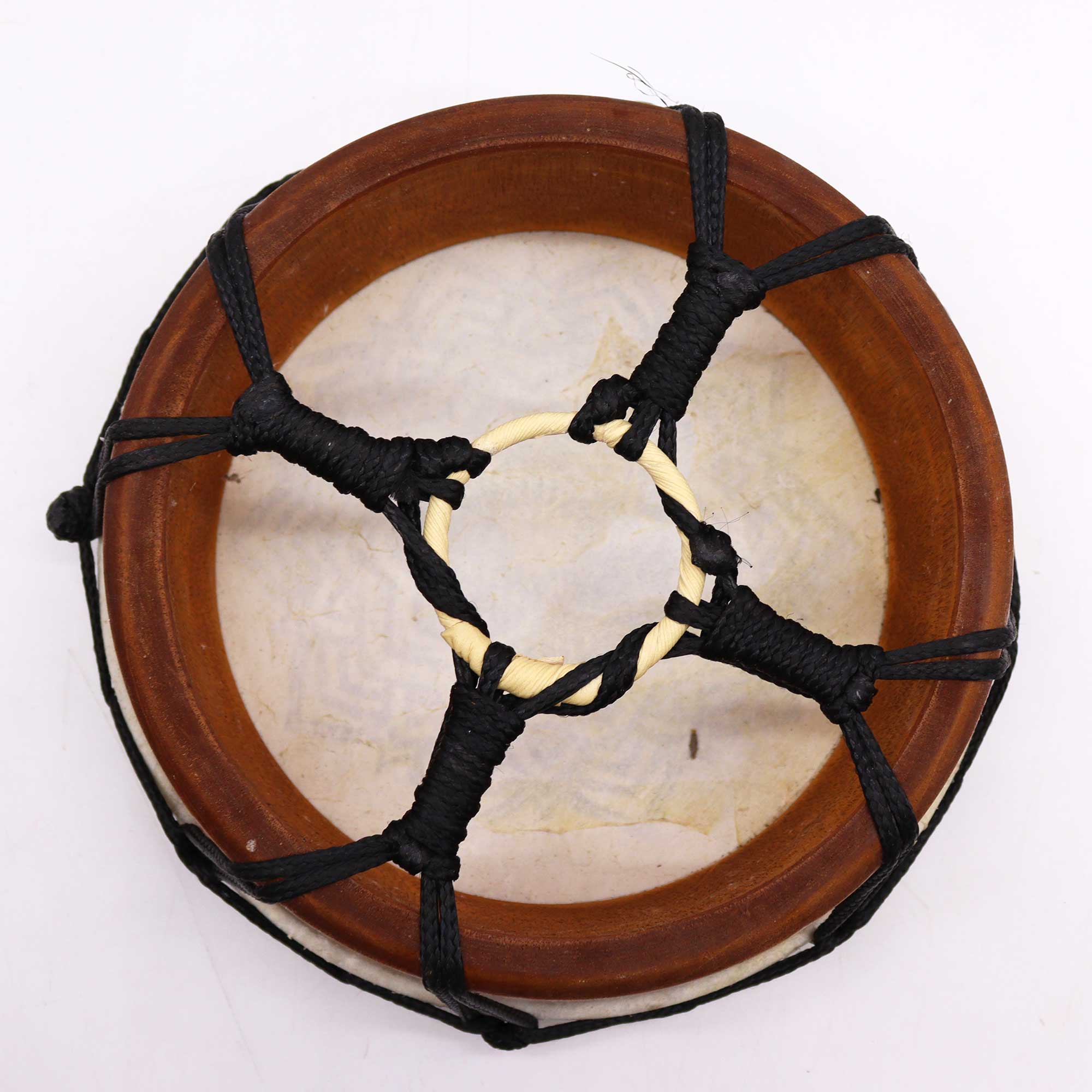 Healing Mandala Shamanic Drum with Sticks - 8 inches