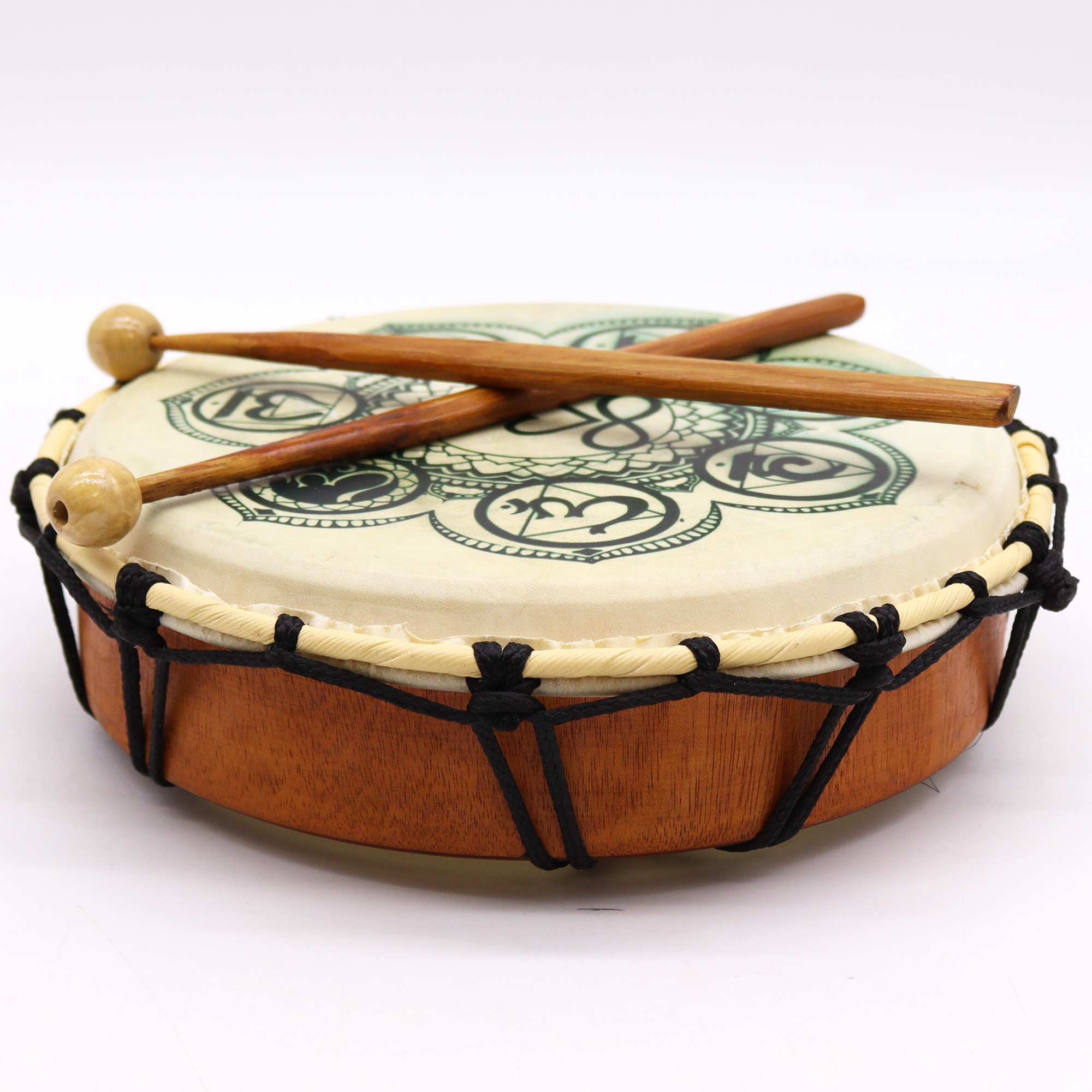 Chakra Shamanic Drum with Sticks - 10 inches