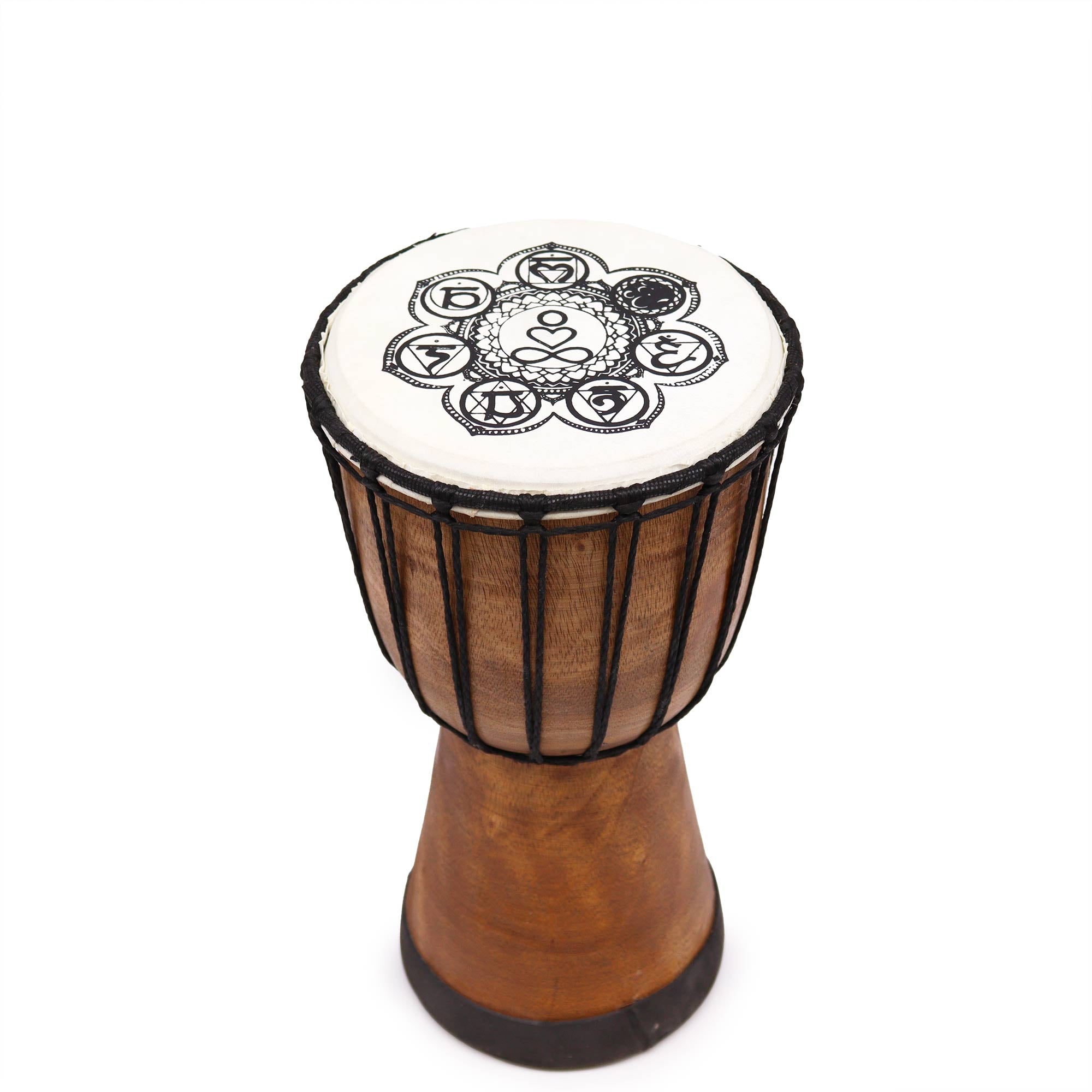 Chakra Wide Top Djembe Drum - 12 inches