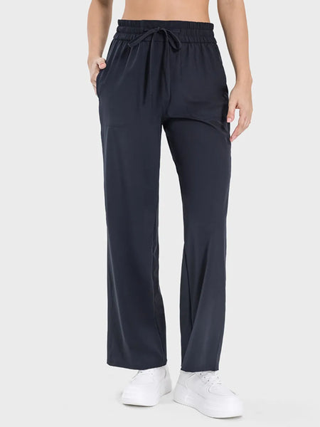 Millennia Drawstring Pocketed Active Pants – Sunia Yoga