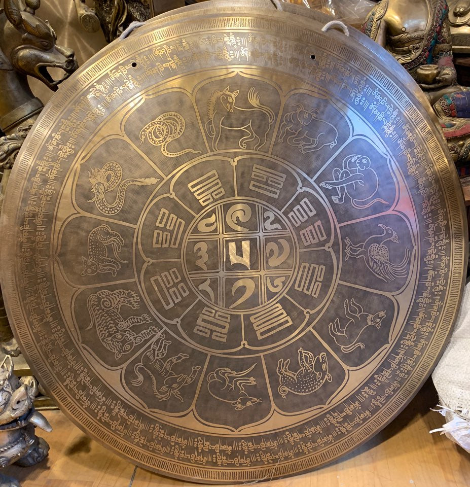 Handmade Healing Special Etching Carving Gongs sizes 18"-24"