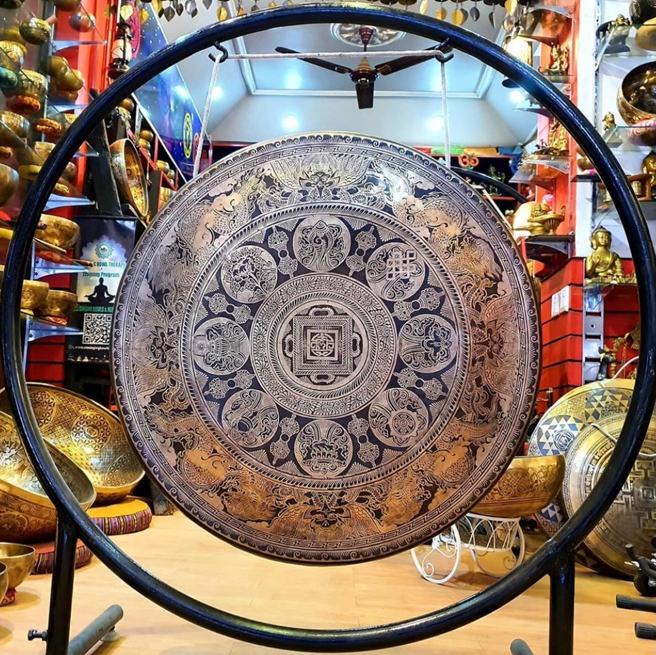Handmade Healing Special Etching Carving Gongs sizes 18"-24"