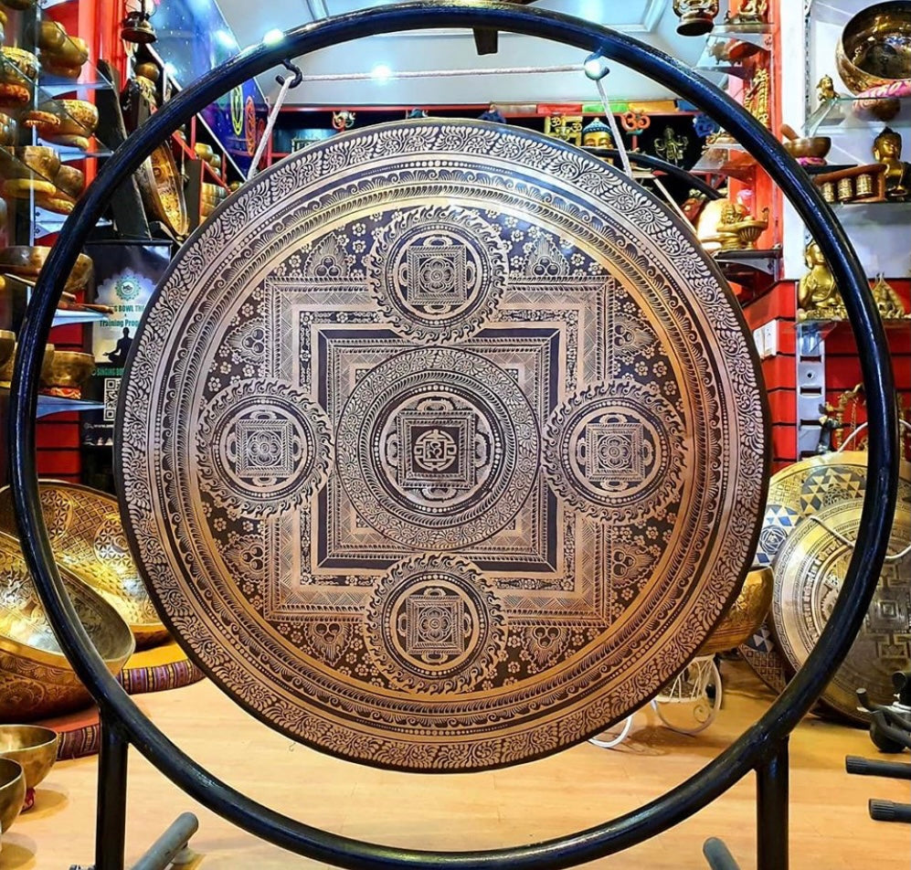 Handmade Healing Special Etching Carving Gongs sizes 18"-24"