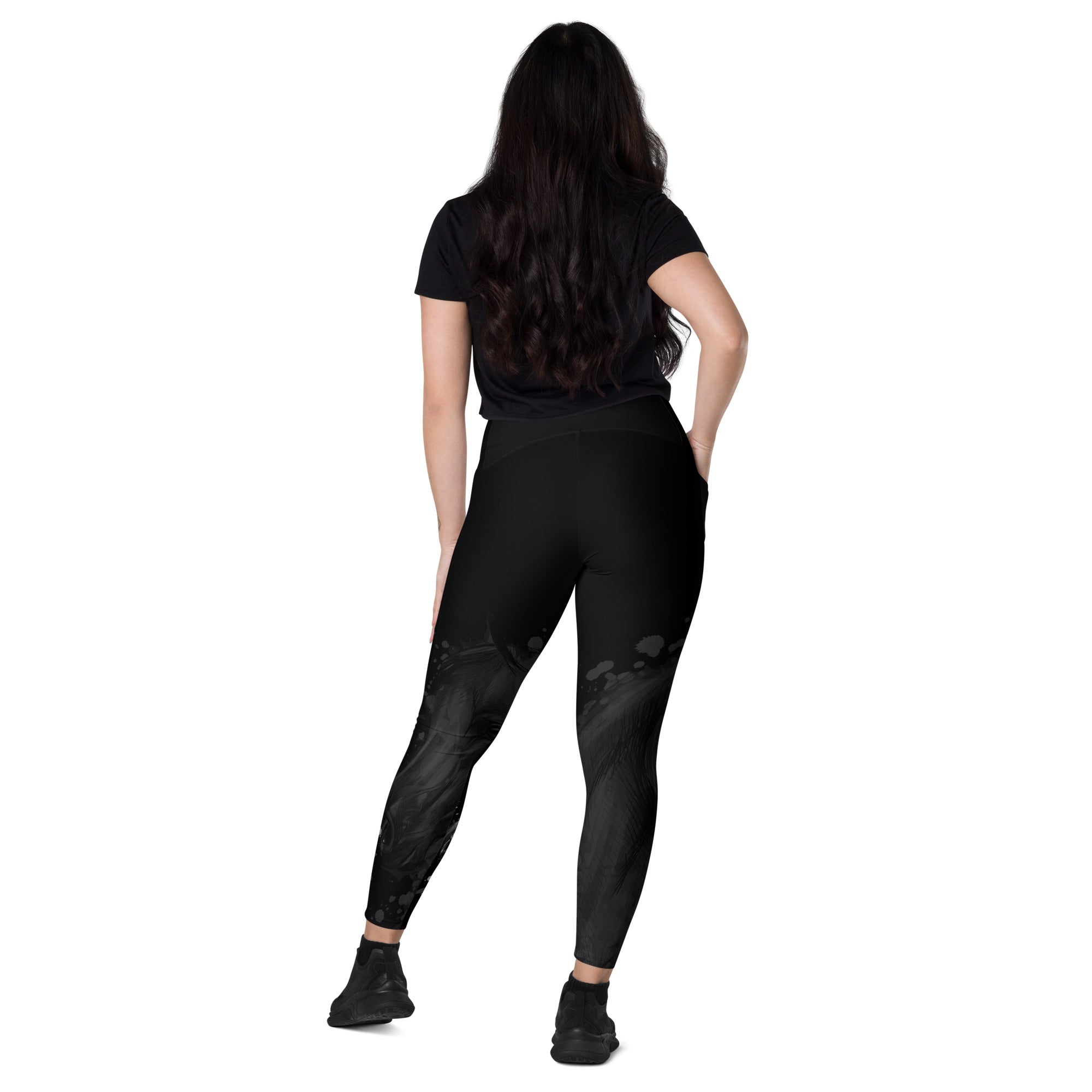 Arabian horse high waist Leggings with pockets