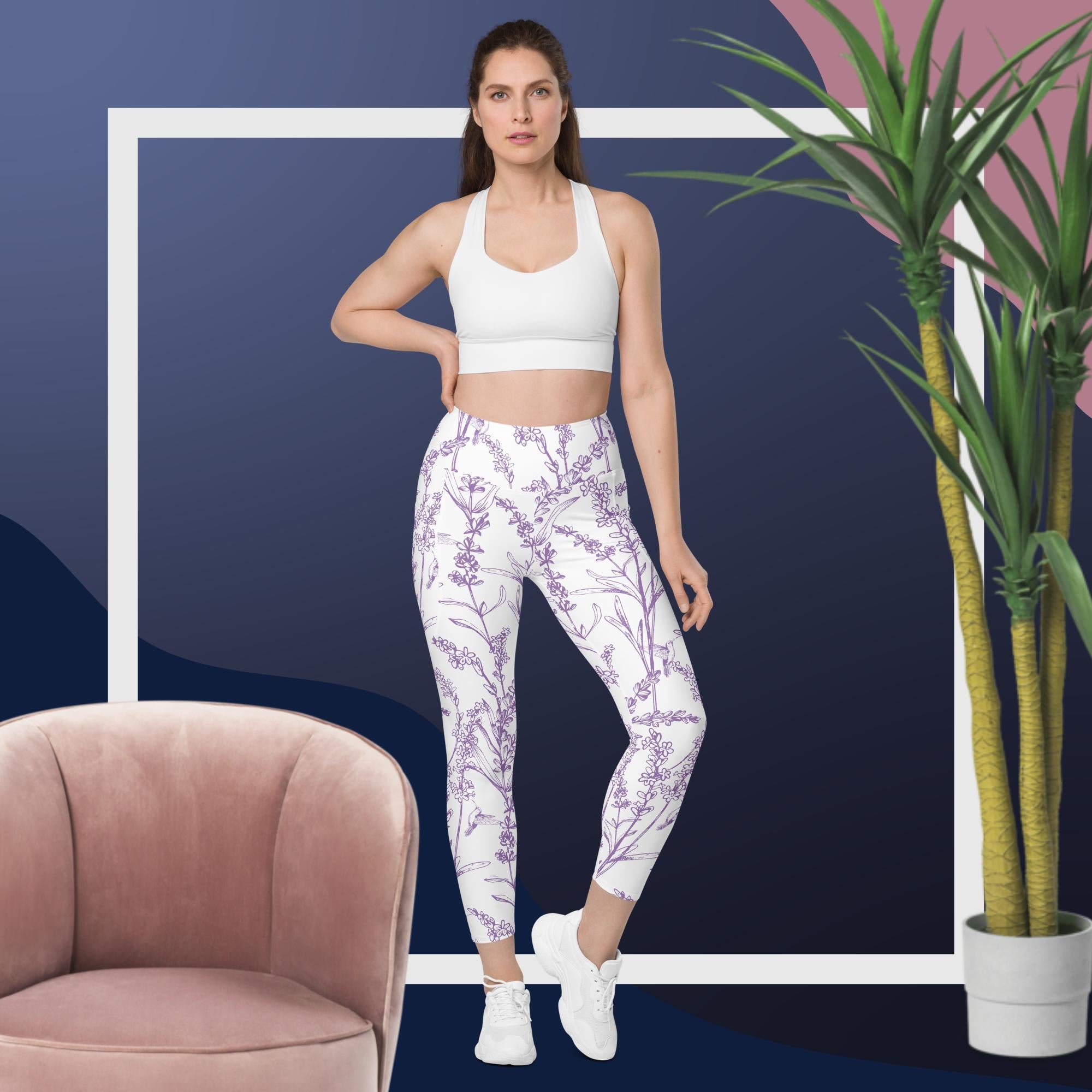 Lavender Leggings with pockets