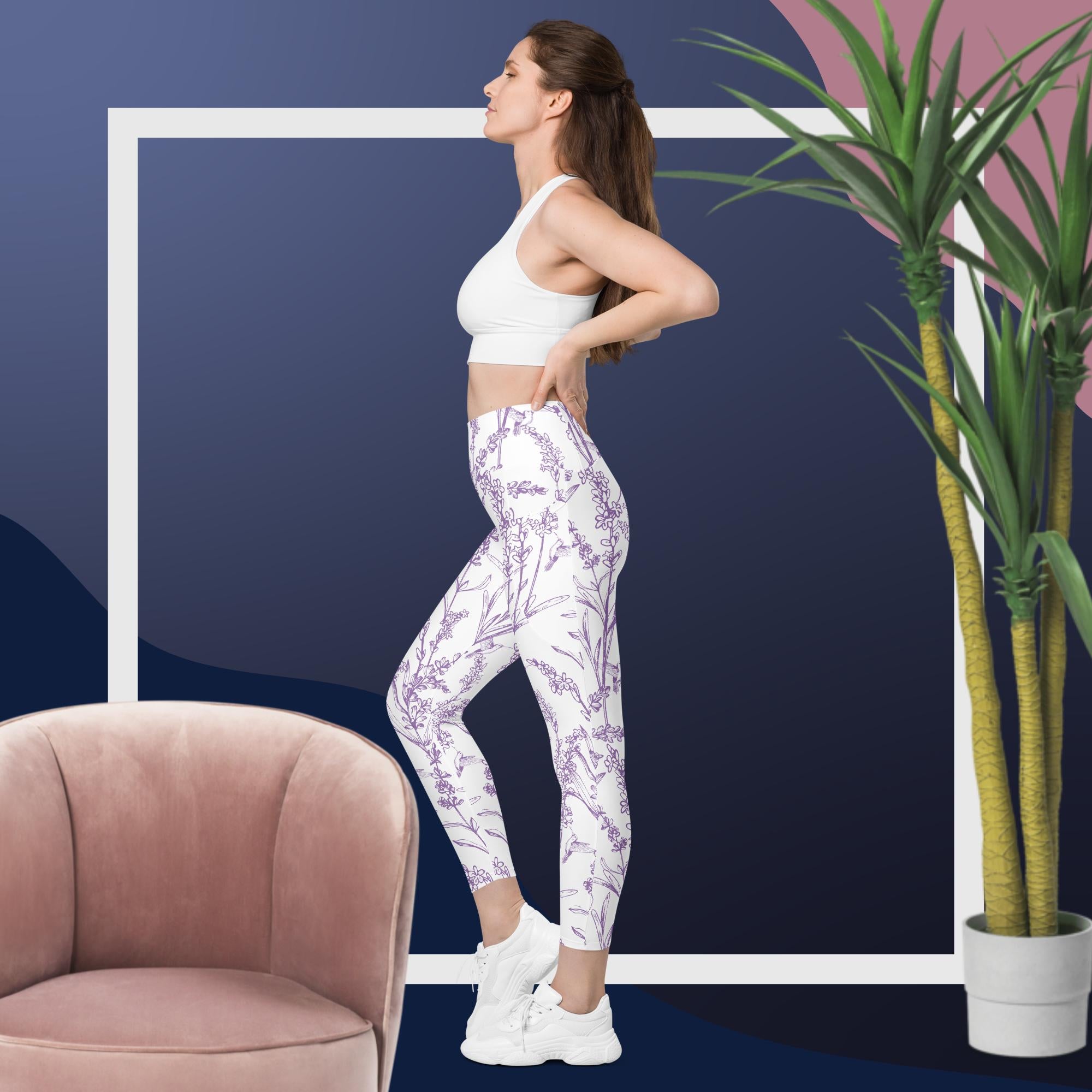 Lavender Leggings with pockets
