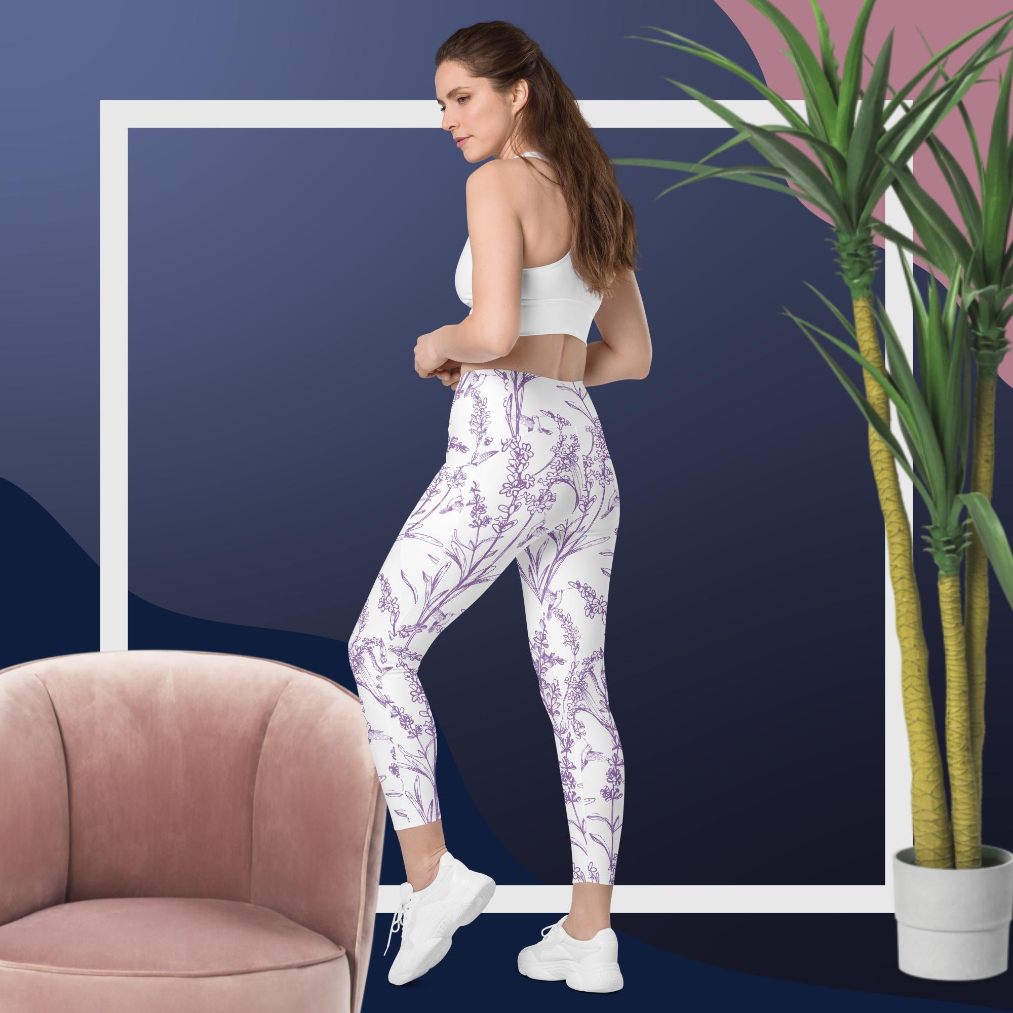 Lavender Leggings with pockets