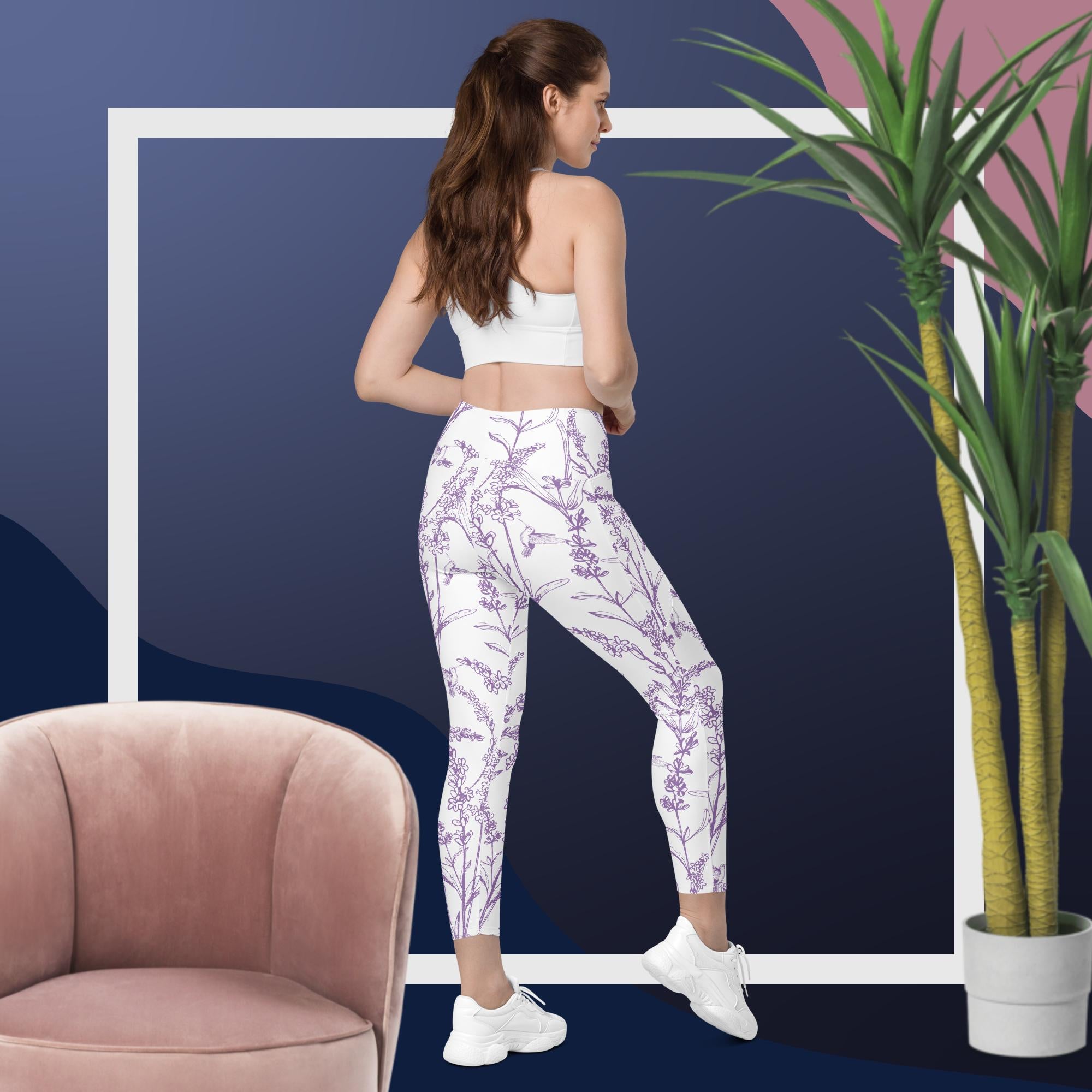 Lavender Leggings with pockets