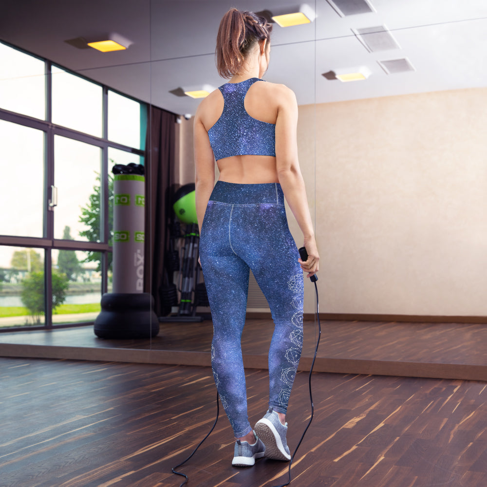 Seven Chakras High Waist Womens Yoga Leggings