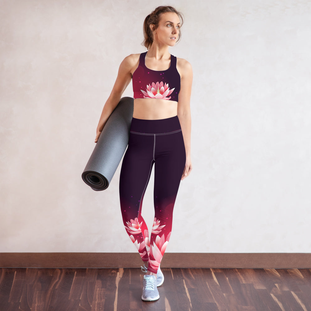 Lotus High Waist Womens Yoga Leggings