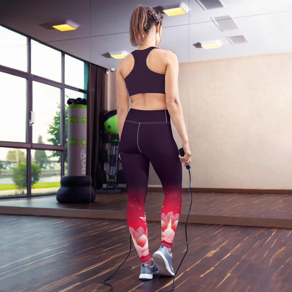 Lotus High Waist Womens Yoga Leggings