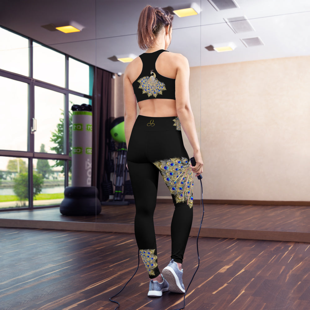 Mayurasana High Waist Womens Yoga Leggings