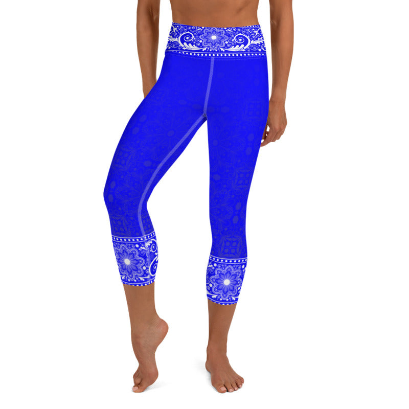 Jhana High Waist Women's Yoga Capri Leggings
