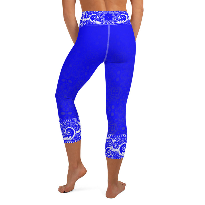 Jhana High Waist Women's Yoga Capri Leggings