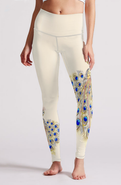 Peacocks 2025 white leggings
