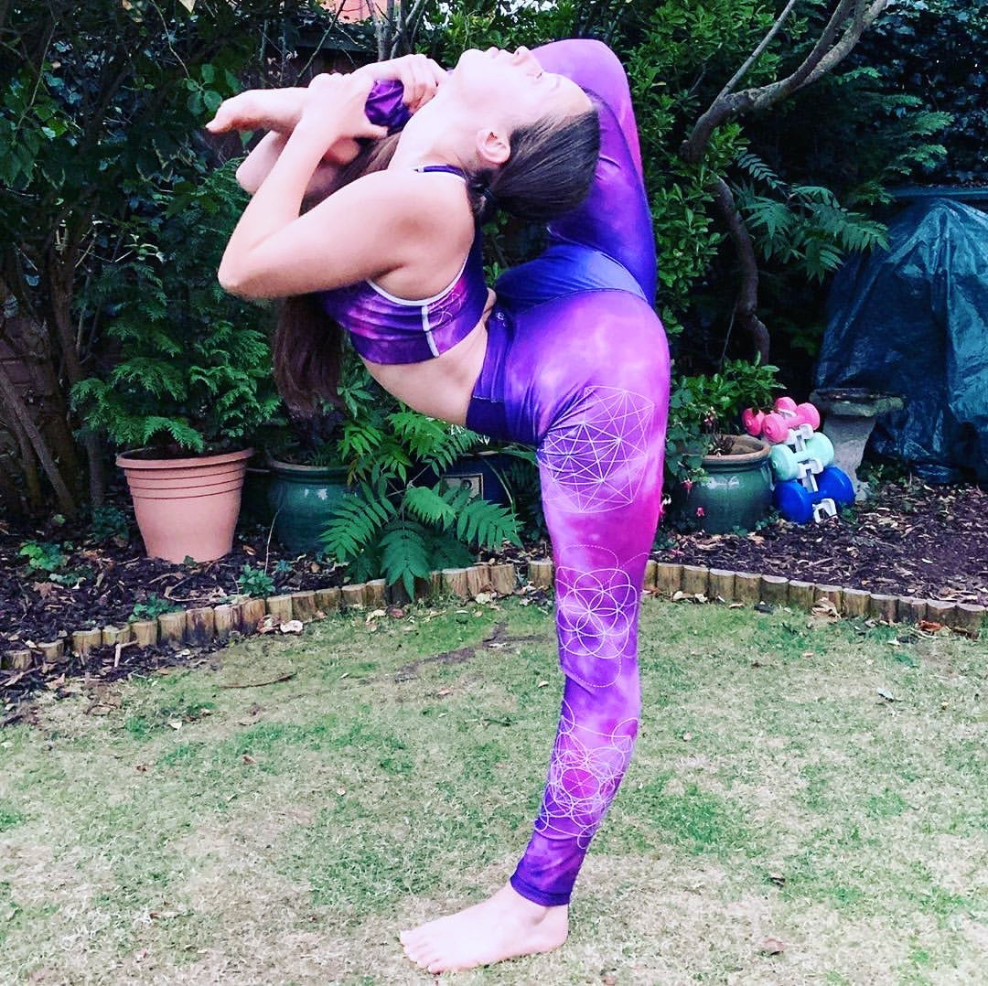 Purple Passion High Waist Womens Yoga Leggings