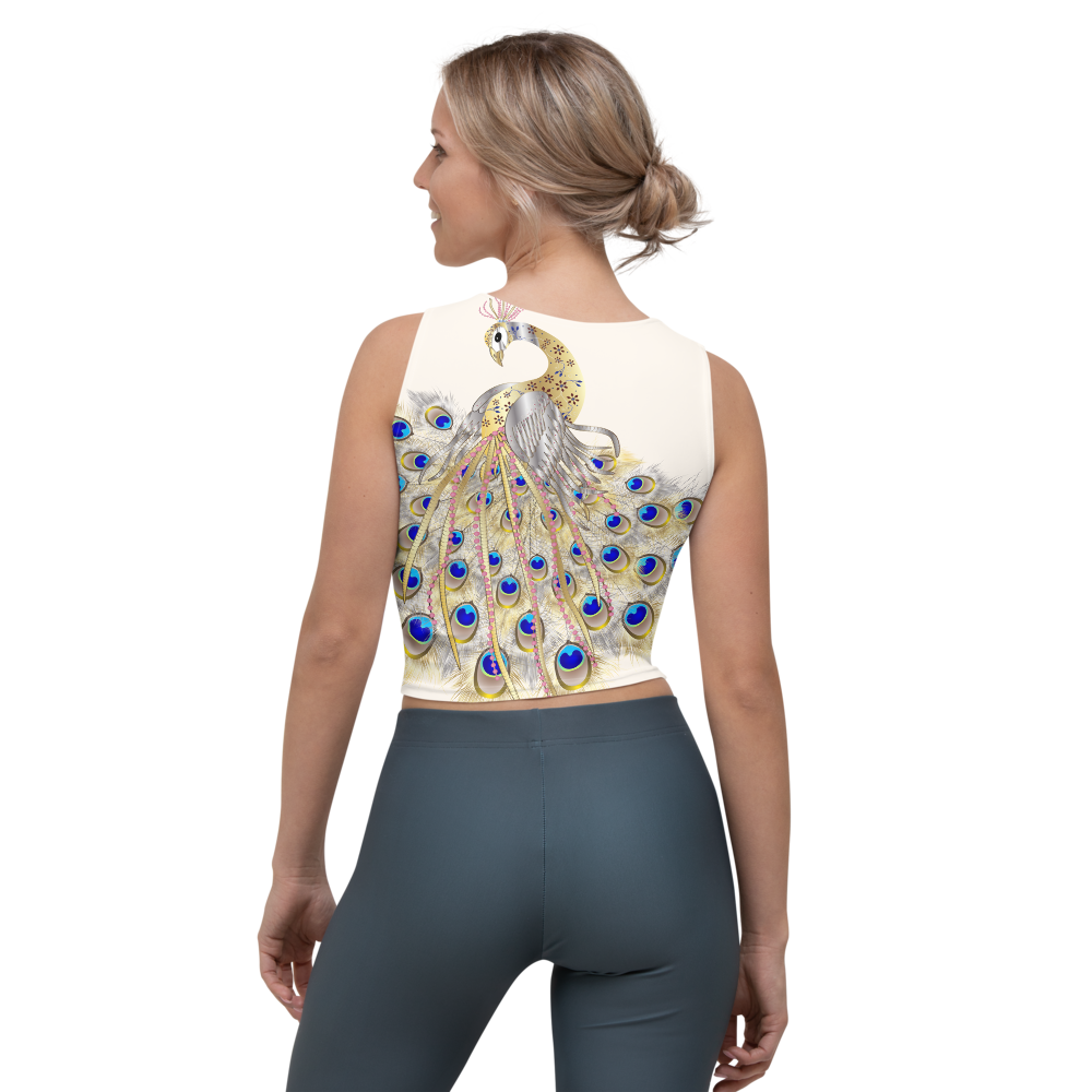 Peacock Crop Tank Top