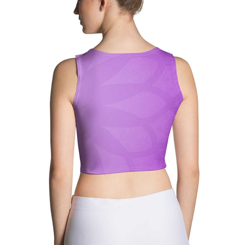Purple Mandala Crop Tank Top