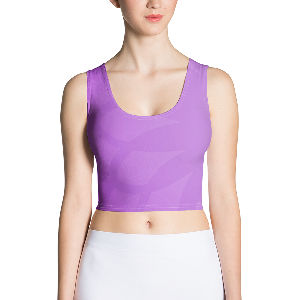 Purple Mandala Crop Tank Top