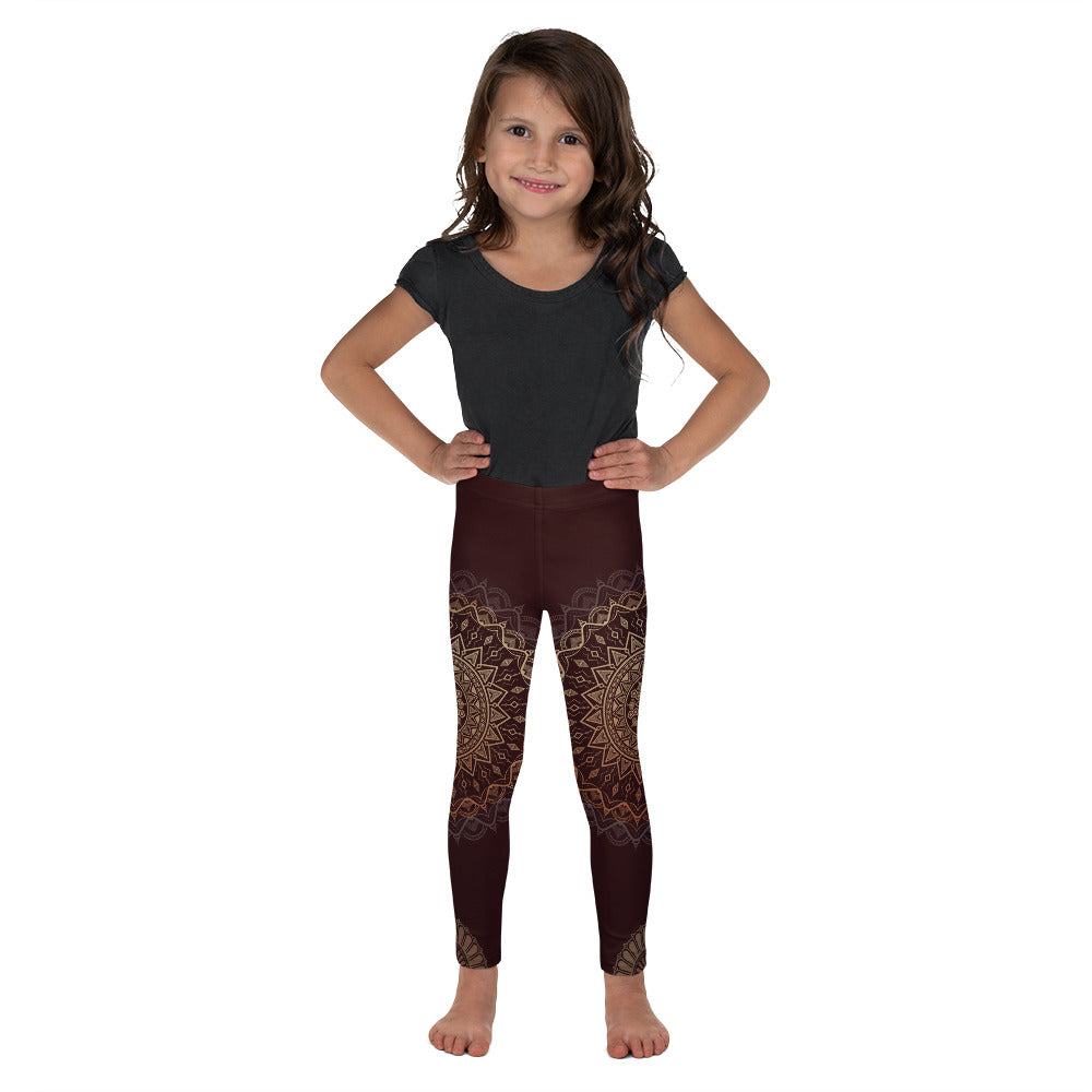 Sandalwood Mandala Leggings For Girls