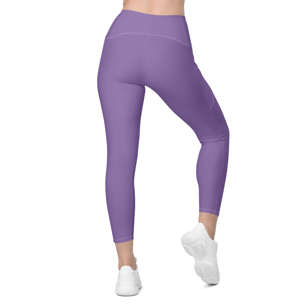 Solid Ce Soir Leggings With Pockets