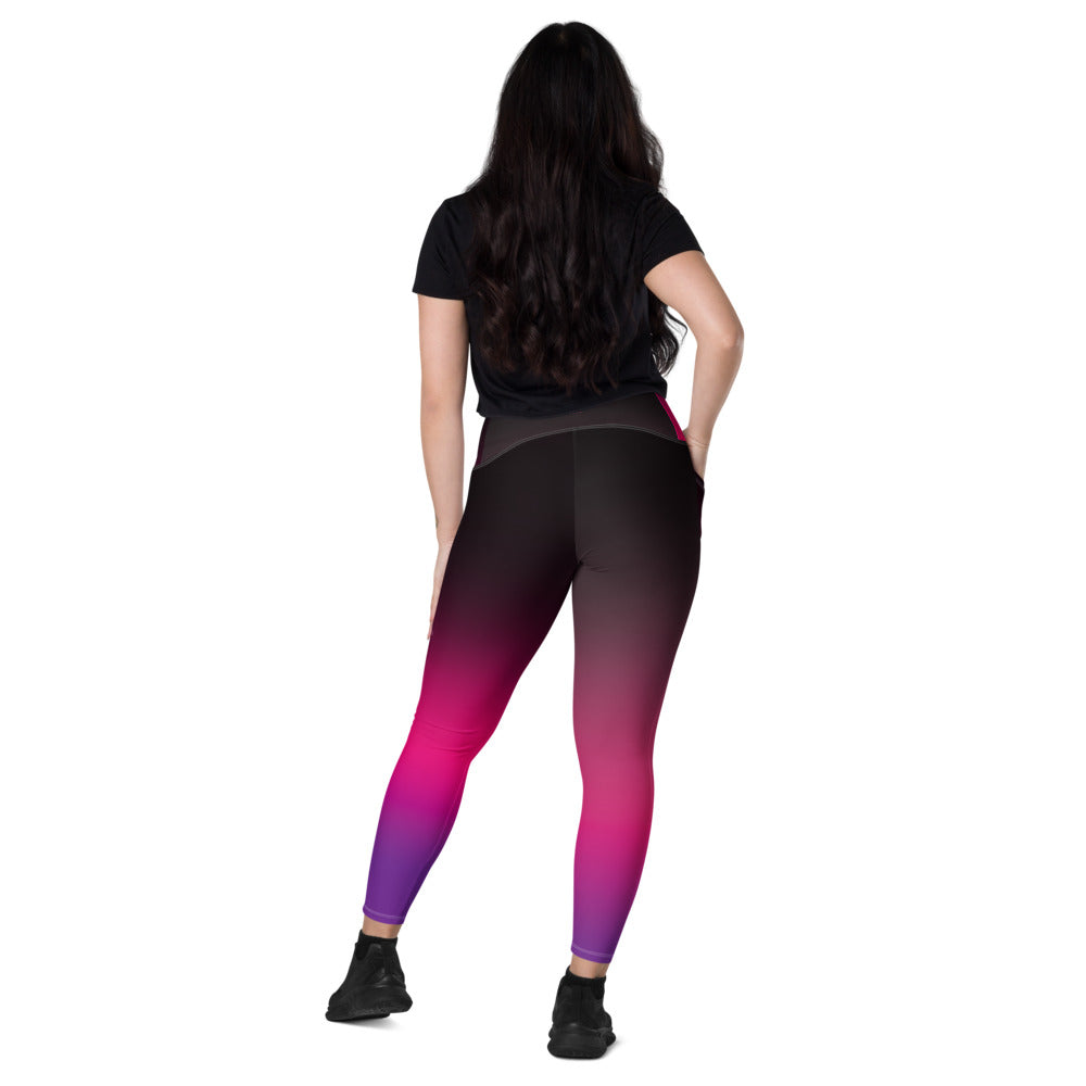 Gradient Leggings With Pockets