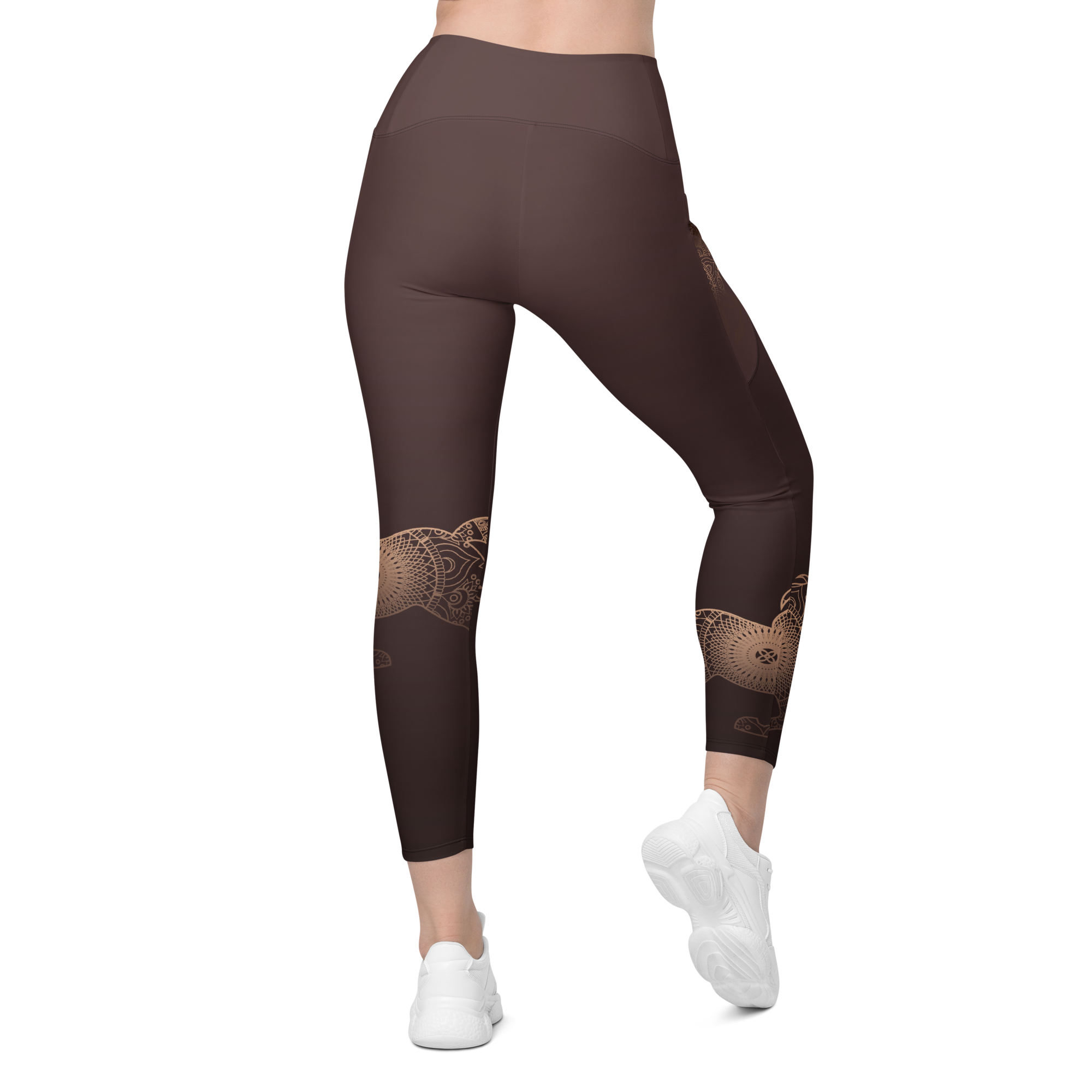 Gorgeous Gold Horse Leggings with pockets
