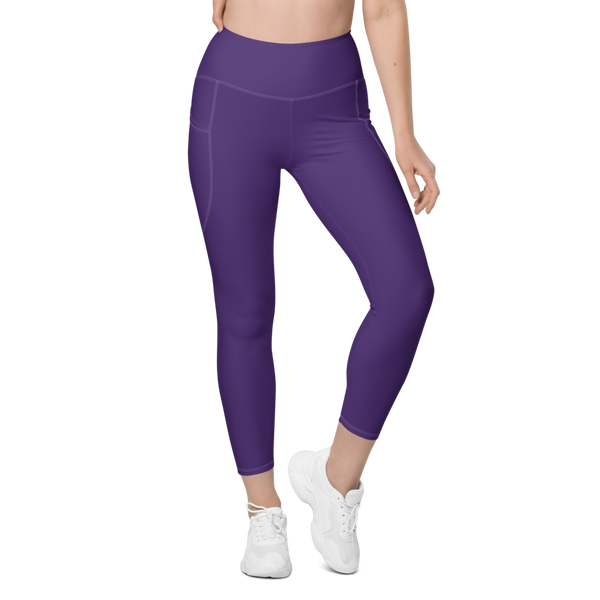 Buy 4-Way Stretch Active Leggings with Pocket Purple For Women
