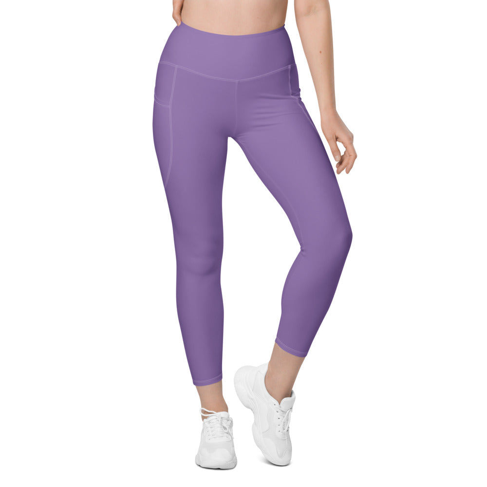 Solid Ce Soir Leggings With Pockets