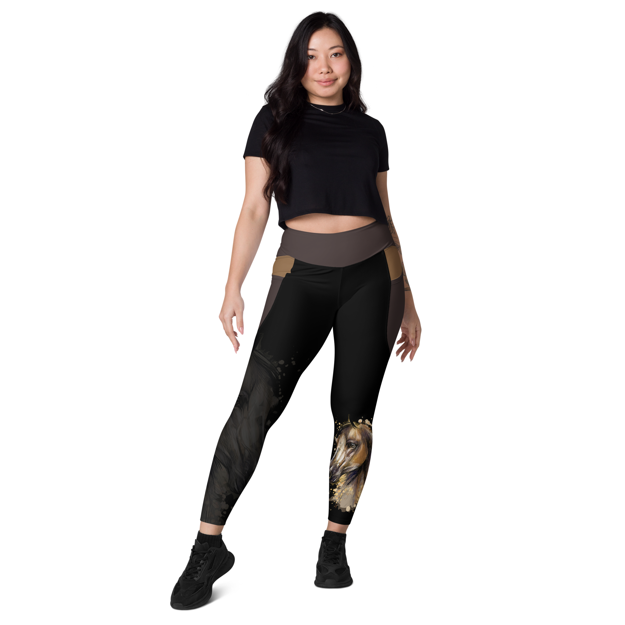 Silhouette Horse Leggings with pockets