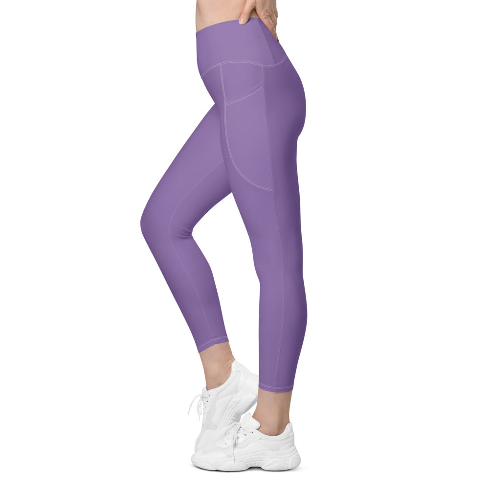 Solid Ce Soir Leggings With Pockets