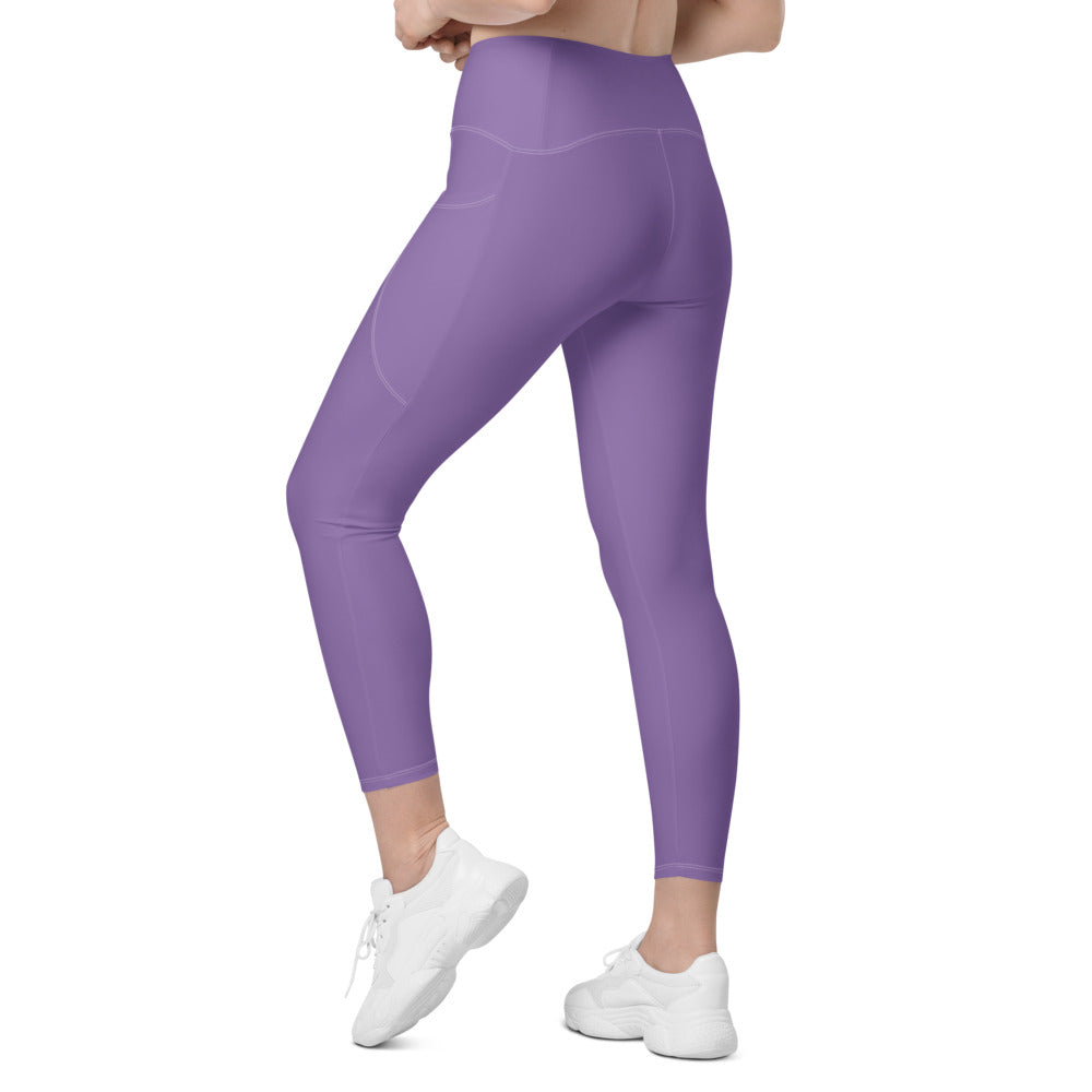 Solid Ce Soir Leggings With Pockets