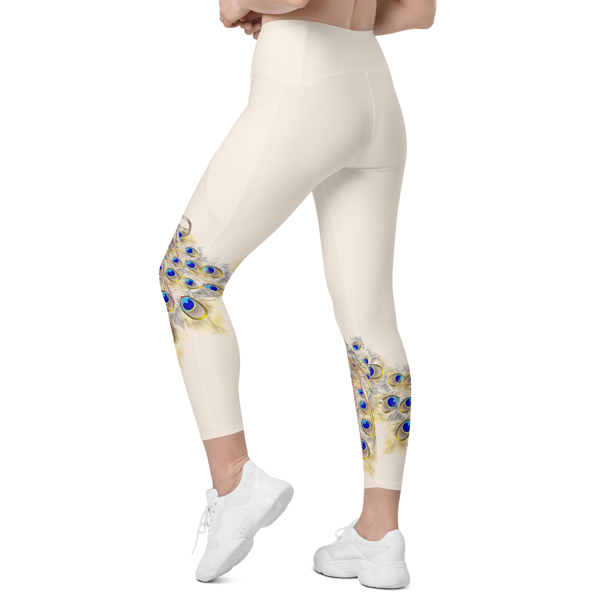 Peacock Leggings with Pockets