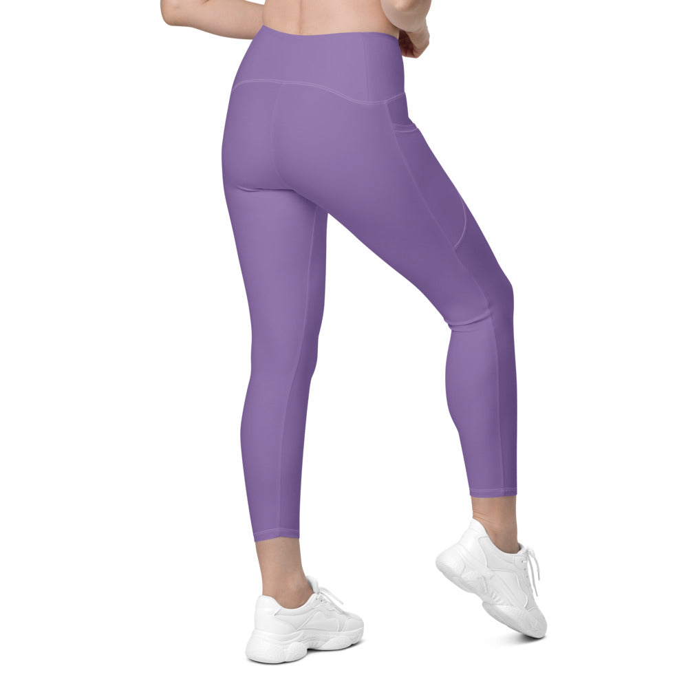 Solid Ce Soir Leggings With Pockets
