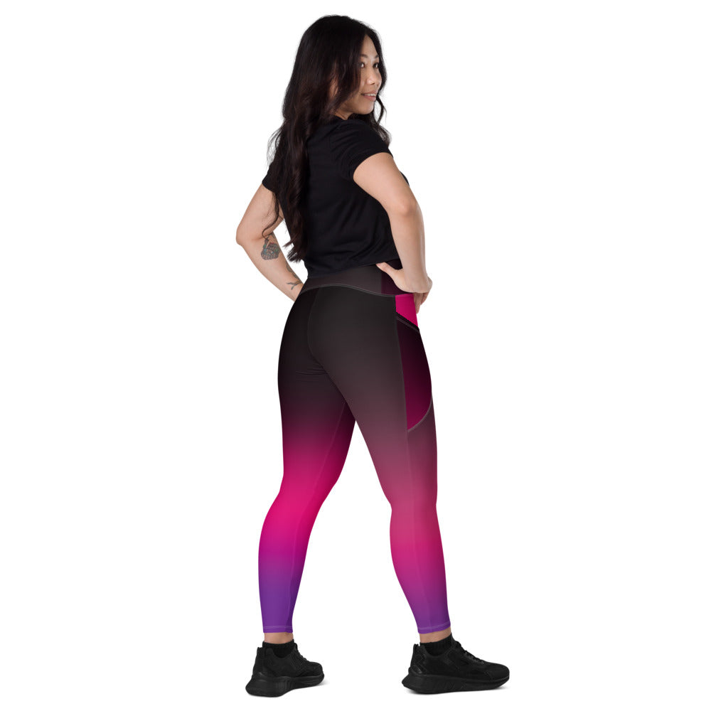 Gradient Leggings With Pockets