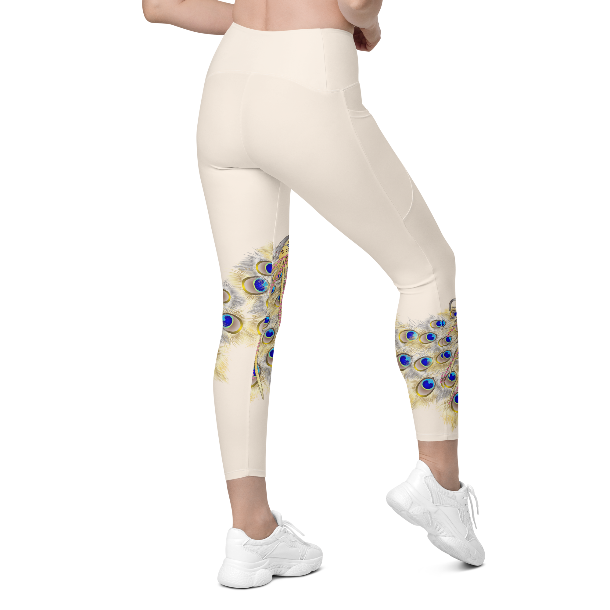 Peacock Leggings with Pockets