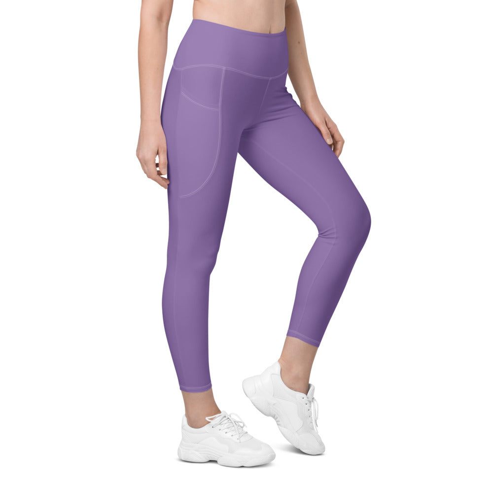 Solid Ce Soir Leggings With Pockets