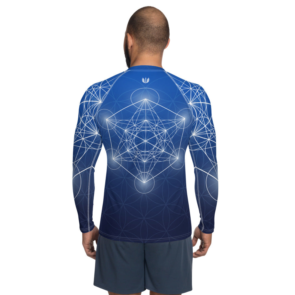 Peter Lee Thomas Sacred Geo Blue Men's Rash Guard