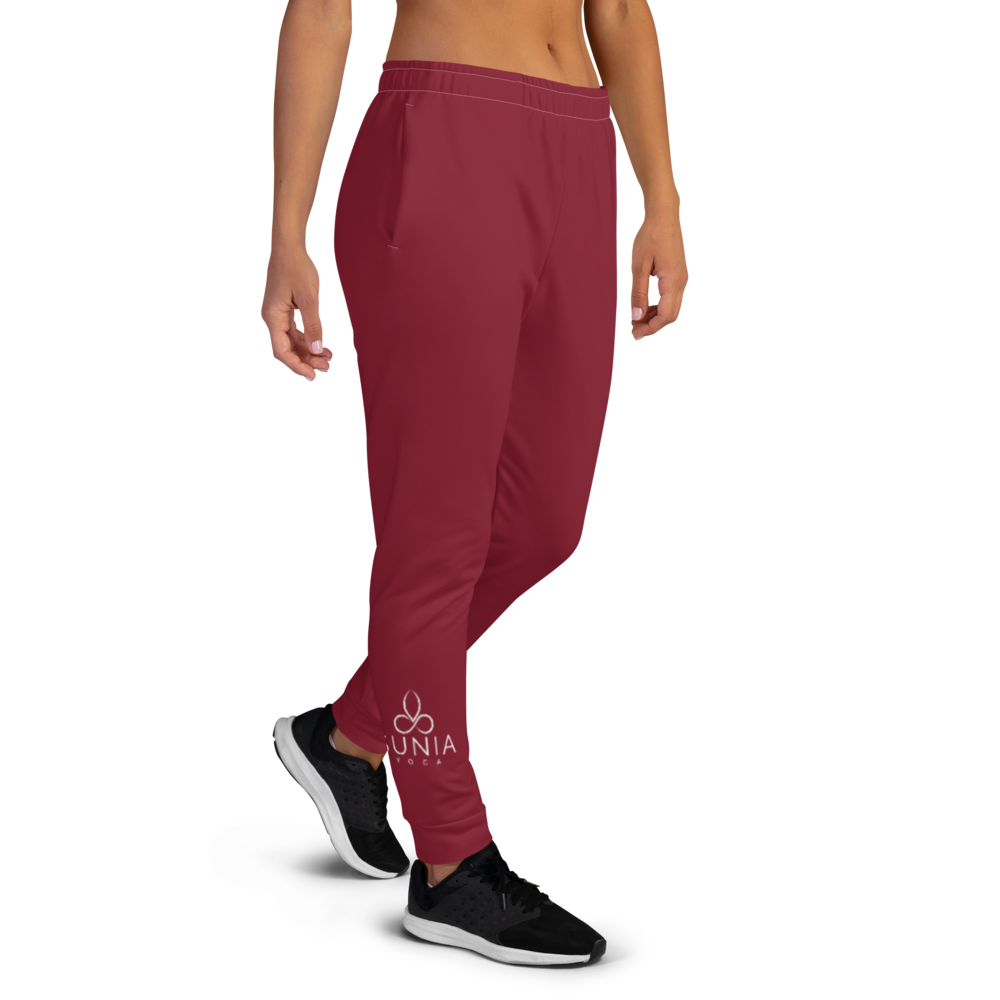 Sunia Yoga Burgundy Women's Joggers