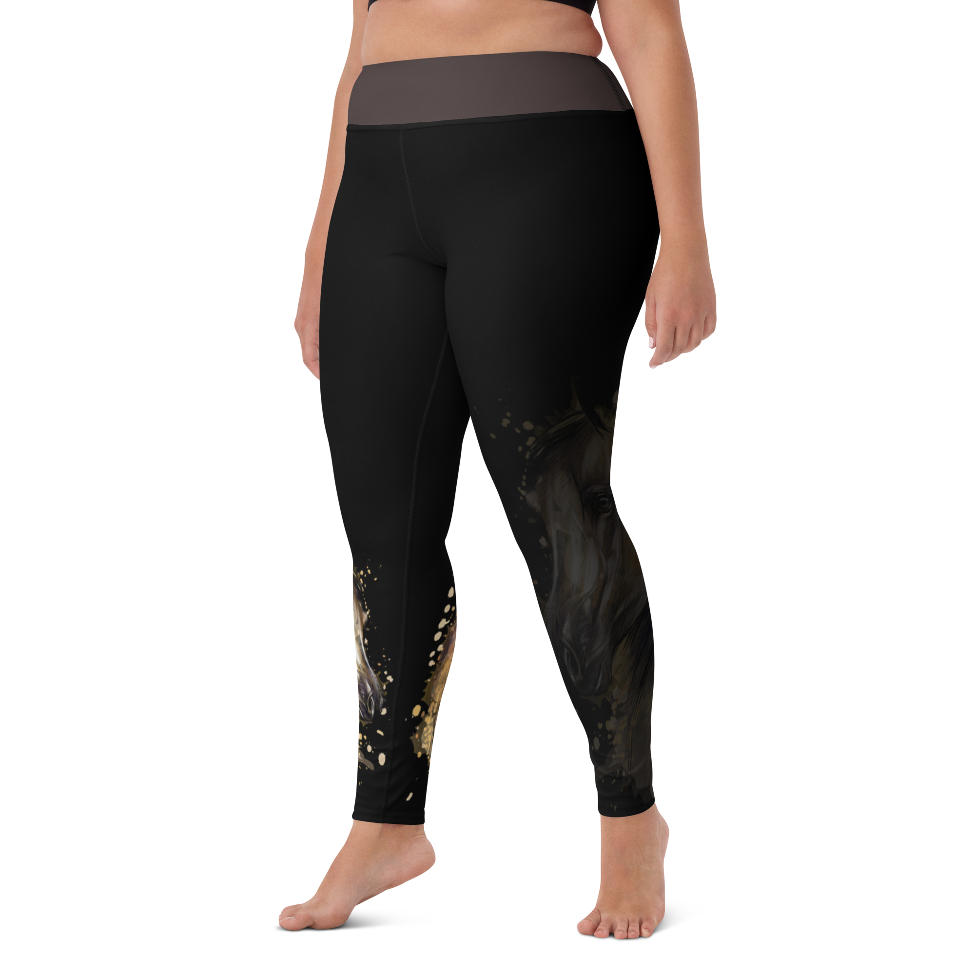 Silhouette Horse Yoga Leggings