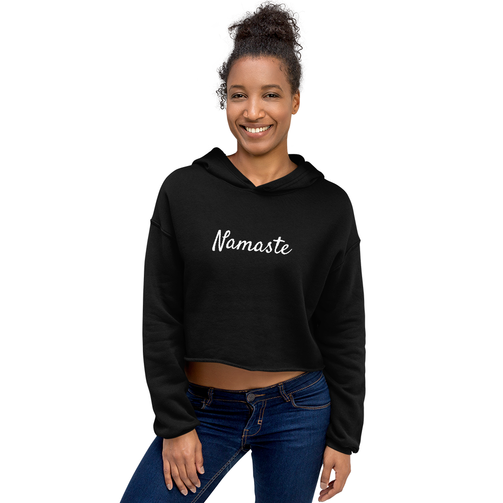 Namaste Crop Hoodie