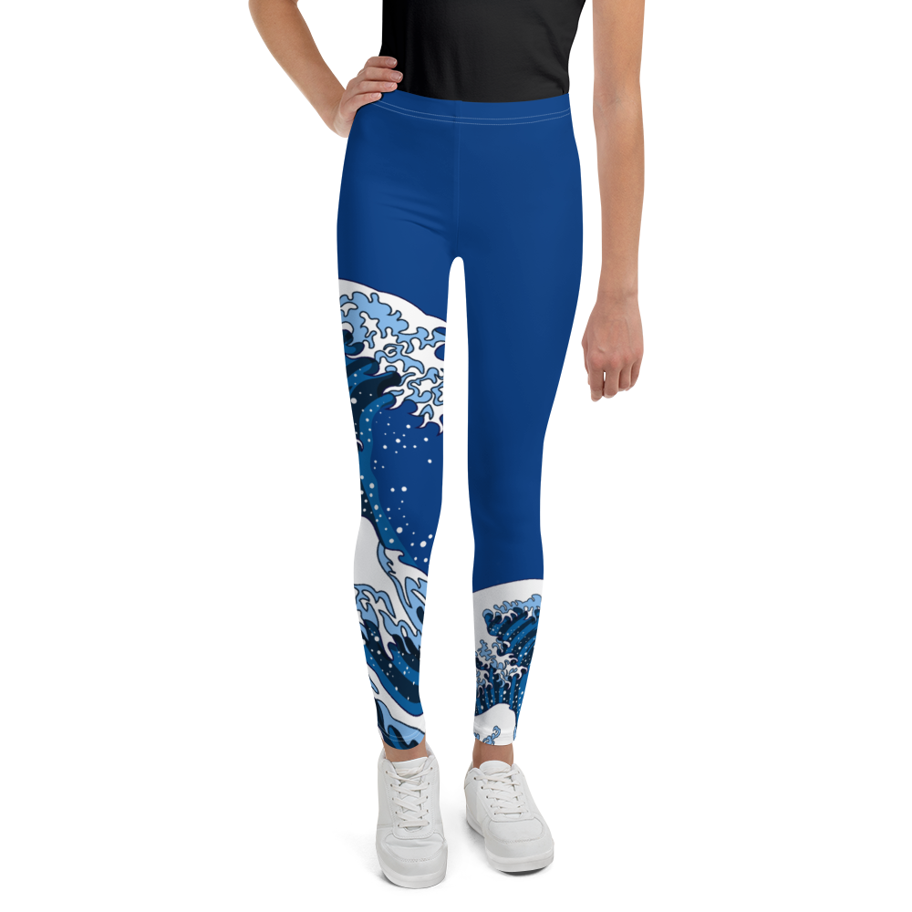 Japanese Waves Youth Leggings