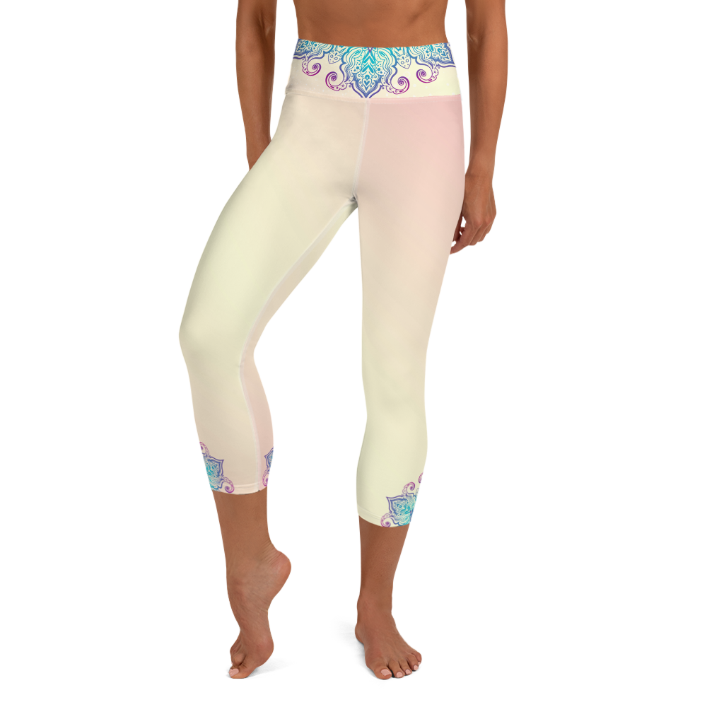 Gaia High Waist Women's Yoga Capri Leggings