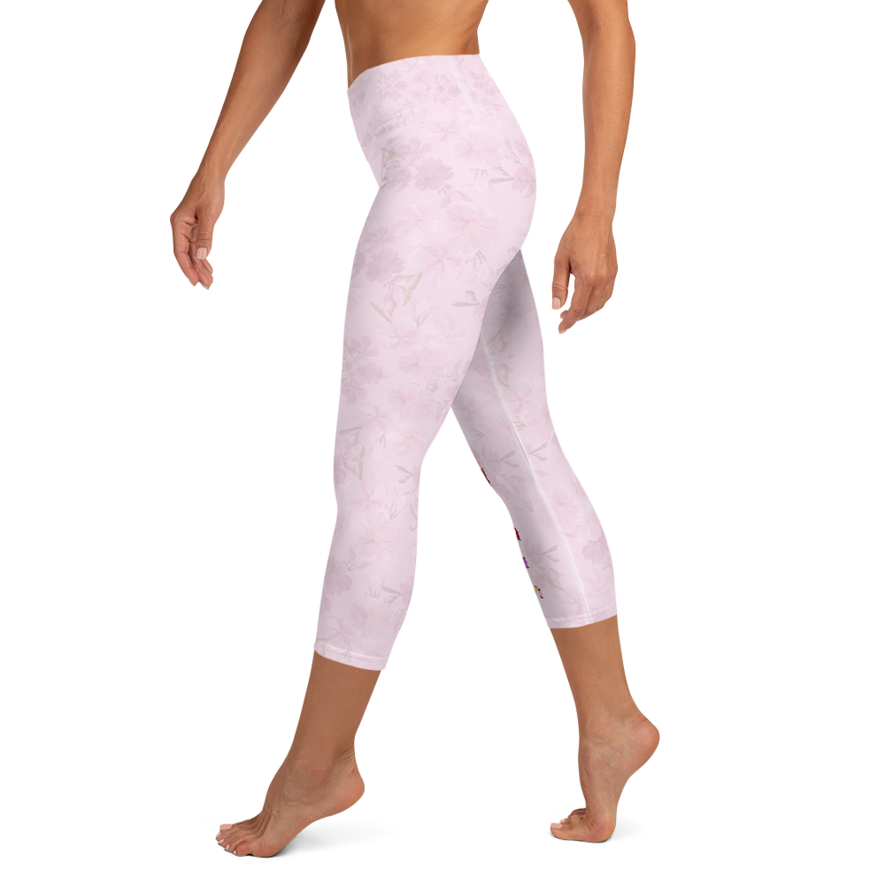 Love Womens High Waist Yoga Capri Leggings