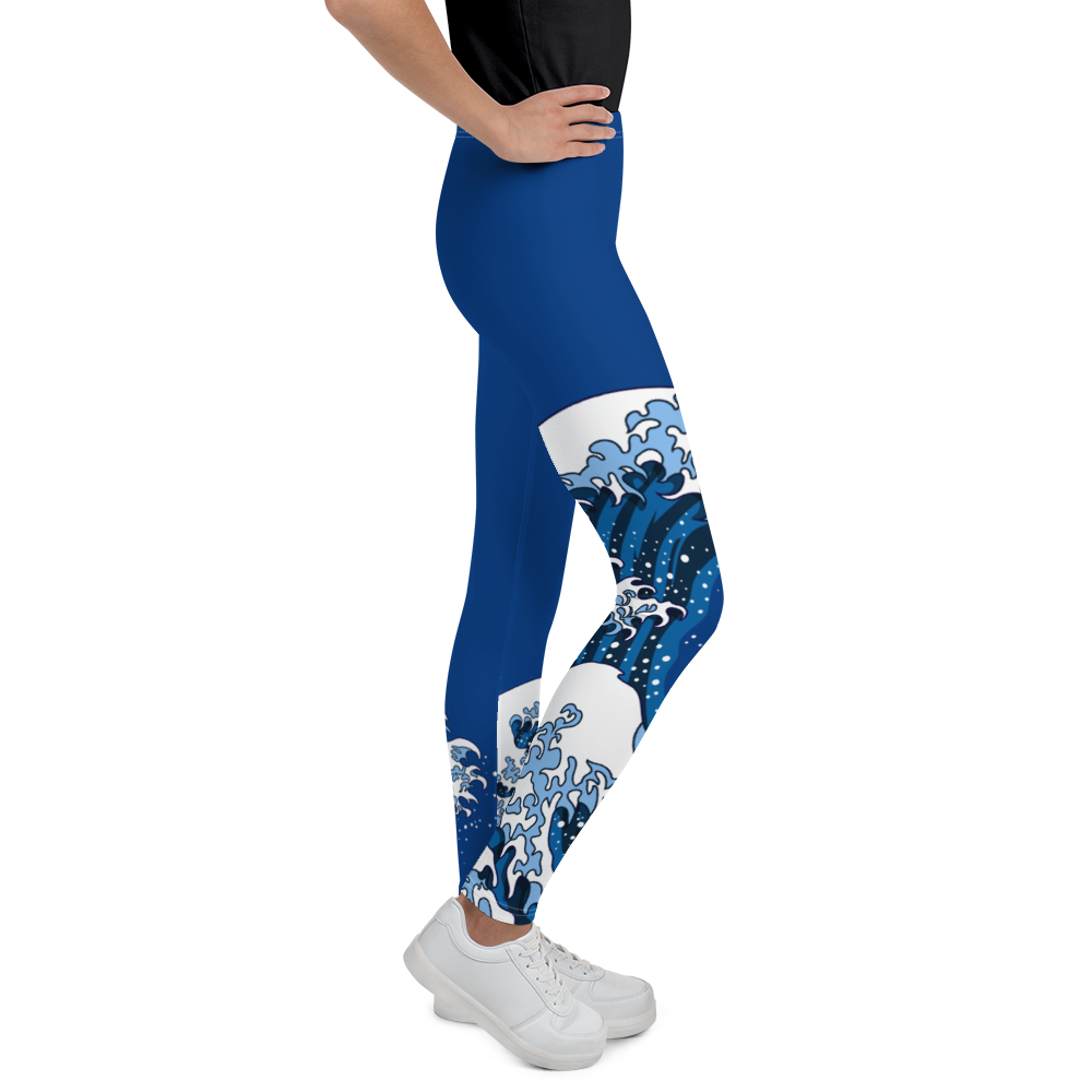 Japanese Waves Youth Leggings