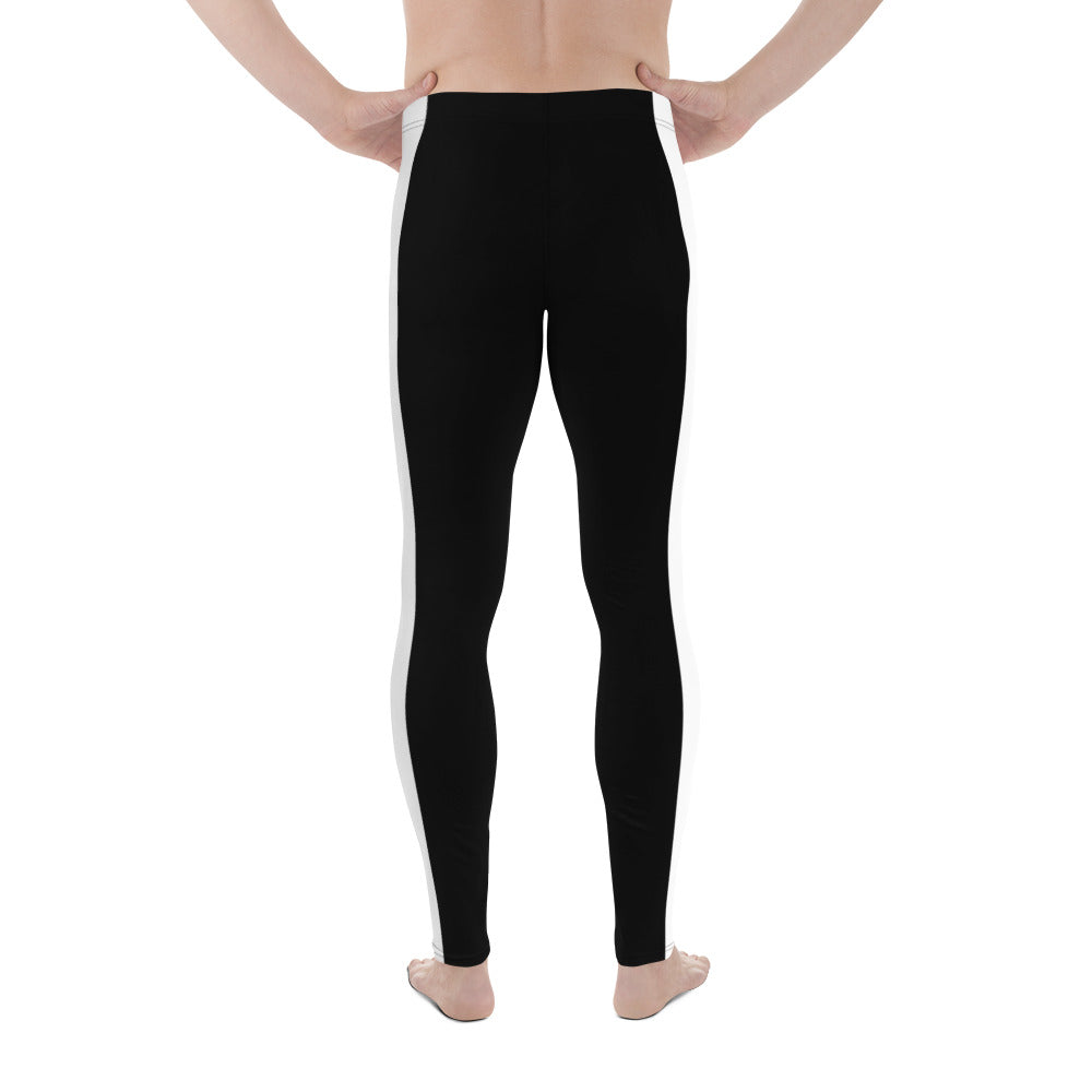 Dragon White Striped Men's Leggings