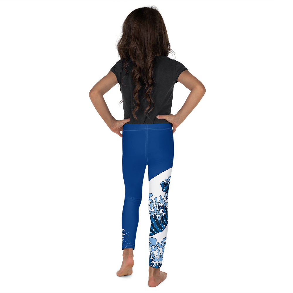 Japanese Waves Leggings for Girls