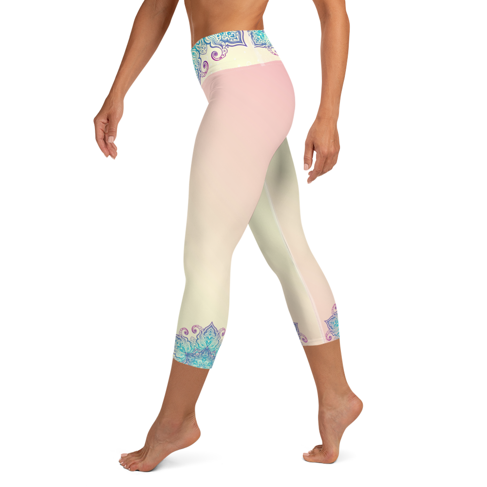Gaia High Waist Women's Yoga Capri Leggings