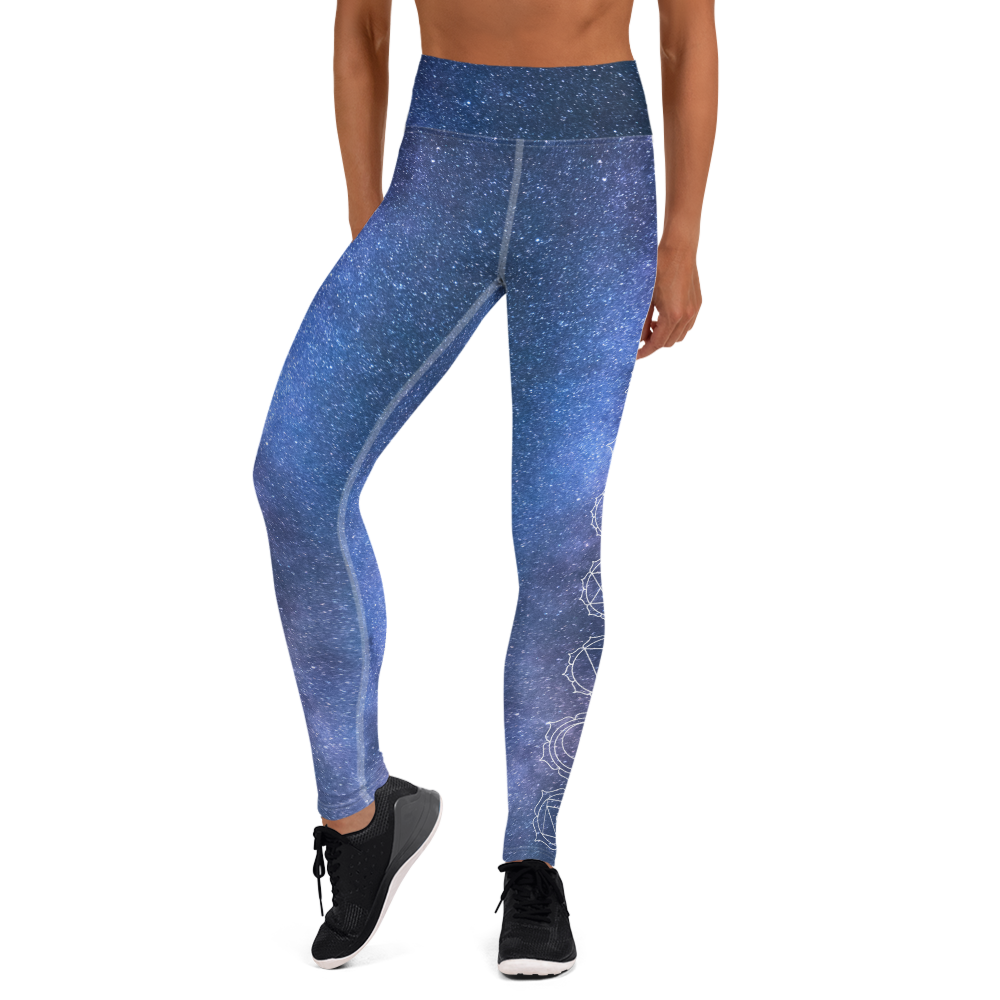 Seven Chakras High Waist Womens Yoga Leggings